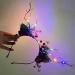 Wedity LED Glowing Tiara Reindeer Antlers Hair Accessories Christmas Party Feather Hair Hoop Headwear Hair Accessories for Women Girls (A) - Buy Online on GoSupps.com