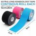 Shukash Kinesiology Tape 19.7ft Uncut Per Roll Elastic Therapuetic Sports Tape Muscle Support Tape for Sports Injuries & Recovery Sports Strapping Tape Waterproof Athletic Tape Physio Tape 3 Roll Blue - Buy Online on GoSupps.com