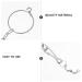 CIYODO 1 Set Parrot Anklet Parrot+Ring+Foot Bird Harness Parrot Foot Ring Bird Leash Conure Stainless Steel 23X4X0.1cm Silver - Buy Online on GoSupps.com