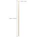 BNP 100 Pcs Cuticle Wood Stick Pusher for Manicure - 7 Length, 1/8 Diameter - Manicure Care Tool for Cuticle Removal - Buy Online on GoSupps.com