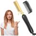 Barley Direct Ceramic Hair Comb - Portable Travel Straightener with 3 Temperature Settings - Multifunction Afro Comb for All - Buy Online on GoSupps.com