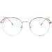 ROSA&ROSE Blue Light Filter Glasses Computer Gaming Glasses Anti Fatigue Reading Glasses for Men Women UV Protection (Rose Gold)