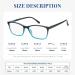 High-Quality EFE Reading Glasses for Women - Black Matt Comfortable Rectangular Design Vintage Style Feather Hinges Glare Protection - 3.00 Power - Buy Online on GoSupps.com