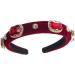 Crystal Rhinestone Headbands Embellished Headband Velvet Padded Wide Hairbands Party Wedding Headpiece Hair Accessories for Women (CCryRed) - Buy Online on GoSupps.com