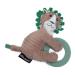 Les D Glingos teething ring for babies J l kros the lion | Biche Baby soft toy | Chewable toy recycled filling