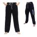 Catheter Pants for Men/Women Nephrostomy Pants Urine Bag Pants Foley Catheter Pants Hold 2 Urine Bag (Black Large-Waist: 27.5'' 40.1'')
