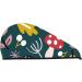 Cartoon Leaf Mushroom Red Microfiber Hair Towel | Soft & Super Absorbent Quick Dry Wrap for Long Curly Thick Hair - Perfect for Women - Buy Online on GoSupps.com