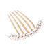 MAGICLULU Hair Insertion Comb Womens Hair Accessories Pearl Side Comb Rhinestone Hair Comb Bling Decor Hairpin Crystal Decor Gold Decor Headgear Bride European and American