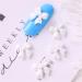 & Health Resin Nail Jewelry Ornaments Rhinestone Nail Art Mini Bow Nail Jewelry Nail Art Decorations Nail Bow Ties Manicure Accessories(white)