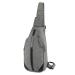 WATERFLY Anti-Theft Sling Bag for Women and Men Chest Bag Hippie Crossbody Bag Multipurpose Daypack S Gray