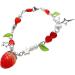 Oralgo's Unique Star & Strawberry Charm Bracelet - Trendy Women's Fashion Accessory Metal Alloy Chain Jewelry - Buy Online on GoSupps.com