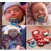 3pcs Baby Funny Pacifier Set | Silicone Teething Teether for Newborns | Soothing Dummy Nipple Toy - Buy Online on GoSupps.com