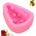 MAGICLULU Soap Mold Triangle Mold Sushi Mold Maker Capacillos para Cupcake Silicone Baking Molds Silicone Cheese Mold Cookie Mold Silicone Candy Mold Cakes Chocolate France 3D Pink - Buy Online on GoSupps.com