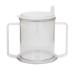 FakeFace Return-safe drinking cup seniors adult beak cup 2 handles feed cup beaker with lid cup for patients disabled convalescence pregnancy drinking aid