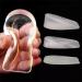 1 Pair Silicone Gel Height Increase Insole Heel Lifting Inserts Half Plain Gel Heel Pads Elastic Cushion Arch Support Insert 1cm Wowen