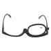 Black Makeup Glasses Eye Flip Down Lens Fashionable One Sided Makeup Glasses for Woman and Man(+2)