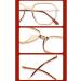 RICCIE Women's Fashion Anti-Blue Light HD Magnifier Glasses | Anti-Fatigue Aspheric Resin Reader Diopter +0.5 to +3.0 - Buy Online on GoSupps.com