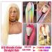 36 Inch 613 Blonde Lace Front Human Hair Wig - Pre Plucked, 150% Density, Natural Hairline - Straight 13x4 Lace Frontal Wig for Women - Buy Online on GoSupps.com