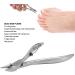 Nail Cuticle Nippers Easily Trim Toenail Improve Paronychia and Leuconychia Made of Stainless Steel Ergonomic Design Cuticle Nippers for Solving Nail Skin - Buy Online on GoSupps.com