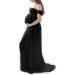 Maeau Maternity Photography Props Dress for Women - Elegant Wedding Party Dress XL Black - Buy Online on GoSupps.com