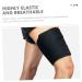 Buy Adjustable Thigh Brace & Compression Sleeve | Thigh Support & Protective Cover - 81X20X0.5CM - Black | International Shipping Available - Buy Online on GoSupps.com