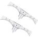 Scale Ruler 10pcs Set Eyebrow Shaper Kit Eyebrow Template Eyebrow Ruler Makeup Ruler Eyebrow Stickers Make up - Buy Online on GoSupps.com