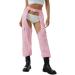 Women's High Rise Reflective Cargo Sweatpants in Pink - Size Medium - Buy Online on GoSupps.com