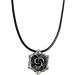 Buy Oralgo's Colorful Flower-Shaped Necklace | Irregular Sun Trailer | Black Rope Collarbone Chain - Stylish Leather Cord Alloy Jewelry - Buy Online on GoSupps.com