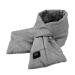 LJCM Electric Heating Scarf Breathable Cotton Adjustable Heating Neck Pad for Office Gray