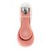 UNbit Nail Clipper Adult Nail Scissors Plastic/Stainless Steel Pink 67mm Nail Scissors Foldable Anti-Splash