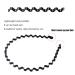 Etercycle Metal Wavy Headbands 5-Piece Set with Elastics Hair Ties - Fashion Hair Hoop Accessories for Men and Women - Buy Online on GoSupps.com