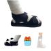 Post Op Shoe Recovery Plaster Shoe with Waterproof Leg Cast Cover Unisex Adjustable Lightweight Easy to Wear No difference between left and right feet One Shoe Black (M) Medium