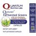 Quantum Nutrition Labs Qultured Fermented Greens- Super Greens Supplement Superfood Blend Organic Vitamins with Probiotic - Daily Greens with Spinach Chlorella and More- 150 Powder Filled Capsules - Buy Online on GoSupps.com