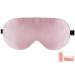 Sleep Mask Zero Pressure Silk Eye Masks with Adjustable Strap for Sleep eWish Eye Sleep Shade Cover Blocks Light for Women and Men (Pink) 1 Count (Pack of 1) Pink
