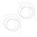 Hearing Aid Earmold Tubing PVC Professional Hearing Tube Free Cutting 2PCS Easy Installation Accessory for Hearing Aid Amplifier