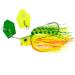 LMAB CHATTERBAIT K fi Multi Vibe 1/0 & 5/0 - Angelk der Kunstk der - Blade Bait for: Zander Barsch & Hecht - Hechtk der Barschk der 5/0 - 14 grams Firetiger