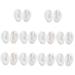 Healeved 10 Pairs Artificial Ears Ear Display Ear Models Simulation Ear Mold Imitation Ear Mold Simulation Ear Model Fake Ears Science Teaching Tool White Perforation 3D