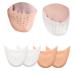 Anneome 2 Pairs Block Heels for Women Dressy Silicone Gel Pointed Toe Heel Toe Space Enhancer Toe Filler Inserts Toe Protectors Women Head Guard Protective Case Floor Mat Miss So Soft Corn