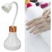 UV LED Nail Lamp 18W Portable Cordless Flash Cure Gel Nail Lamp 360 Degree Rotatable Rose Shaped Rechargeable Gooseneck Nail Dryer Decoration for Home and Nail Salon - Buy Online on GoSupps.com