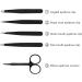 Buy Yolistar 5-Piece Stainless Steel Eyebrow Grooming Kit | Precision Tweezers Scissors & Leather Bag | Perfect for Hair Removal for Men & Women - Buy Online on GoSupps.com