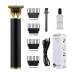 Razors T9 Home Hairdresser Remaining Battery Shows Hair Beard Trimmer Hair Salon Special Personal Care Small Home Appliances(Metal Black)