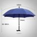 Umbrella Crutches Telescopic Walking Sticks Aluminum Canes Fiberglass Dual 8 Bone Sun Weatherproof Non-Slip Blue 82Cm Automatic Travel Mountaineering Family Warm Life - Buy Online on GoSupps.com