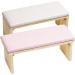 Bohue Nail Arm Rest Wooden Manicure Hand Pillow Comfortable Nail Hand Cushion Nail Tools Professional Hand Pad for Nail Salon (White) - Buy Online on GoSupps.com