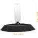 Happyyami Turtle Drinker Reptile Water Dish Bowl Reptile Water Dispenser Pet Water Feeder Reptisoil Plastic 17X17X3.5CM Black - Buy Online on GoSupps.com