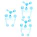 minkissy 6pcs Massager Massager Massage Tool PVC Button Neck and Shoulders Bluex 3pcs. 9.50X9.00X8.50CMx3pcs