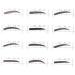 FOMIYES 24 Pcs 48 Eyebrow Makeup Tools Eyebrow Card Eyebrow Template Sticker Stencil Eyebrow Trimming - Buy Online on GoSupps.com