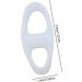 WHRCY Silicone Toe Spacers - Comfortable Hammer Toe Corrector & Distance Holder for Smooth Toes - Reusable White Foot Relief Solution - Buy Online on GoSupps.com