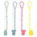 4 pieces of pacifier for babies Punwey Pacifier Clip Chain Suitable for pacifier soft baby pacifier chain set pacifier band with pacifier adapters for bite toys