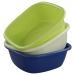 Doryh Plastic Wash Basin Small Dish Pans 8 Quart 3 Packs