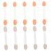 Balacoo 100pcs Double Ended Eyeshadow Brush Makeup Sponges Mini Eyeshadow Eyeshadow Makeup Tool 6cm 6.5x1.3cm White